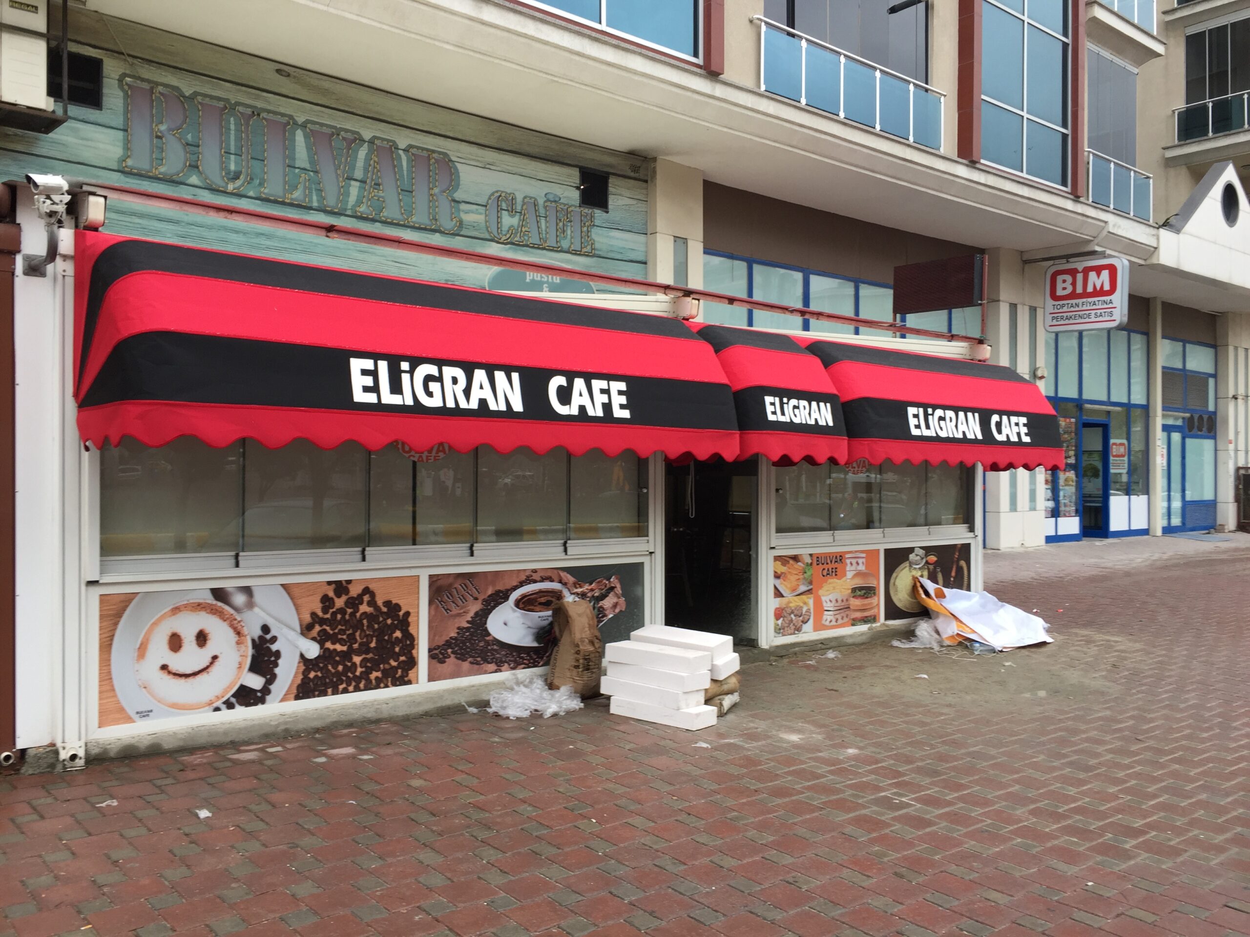 cafe tente İşyeri Körüklü Tente - Görsel 1